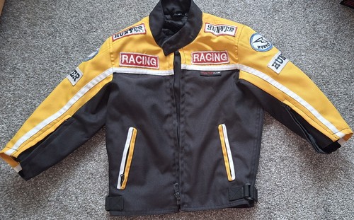 HUNTER CLASS Motorcycle TEXTILE Racing JACKET 2 Years CHILDS Kids Motorsport EX - Picture 1 of 13