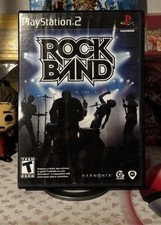 Rock Band 1 Black Label CIB w/MANUAL for Sony PlayStation 2 PS2 Tested Fast Ship