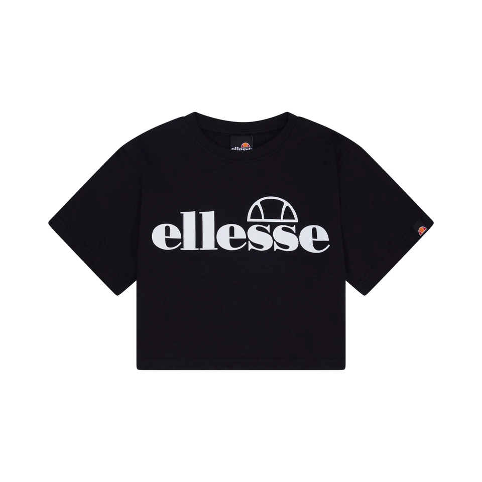 Ellesse Womens Cropped T-Shirt Silo Tee Black