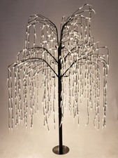 LED-Weidenbaum 810 LED warm-weiß Lichterbaum Höhe 210 LED-Trauerweide Gartendeko