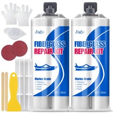 Marine Fiberglass Repair Kit 100ml Resin Filler Bathtub Chips Cracks Holes