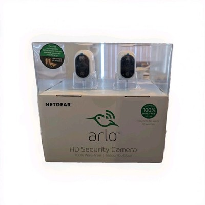 NETGEAR Arlo HD Security Camera 2-Pack Wire-Free Wireless Indoor/Outdoor