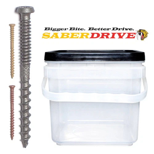 SaberDrive® Exterior Coated Composite Star Drive Deck Screws