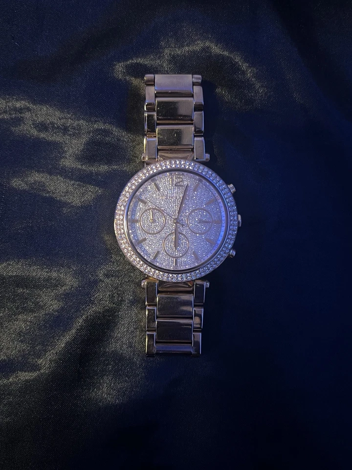 Reloj cronógrafo para mujer Michael Kors MK6285 Parker esfera oro rosa  Foto 2 de 4