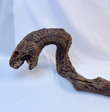 Costume Snake Serpent Head 39  Walking Stick Red Eyes
