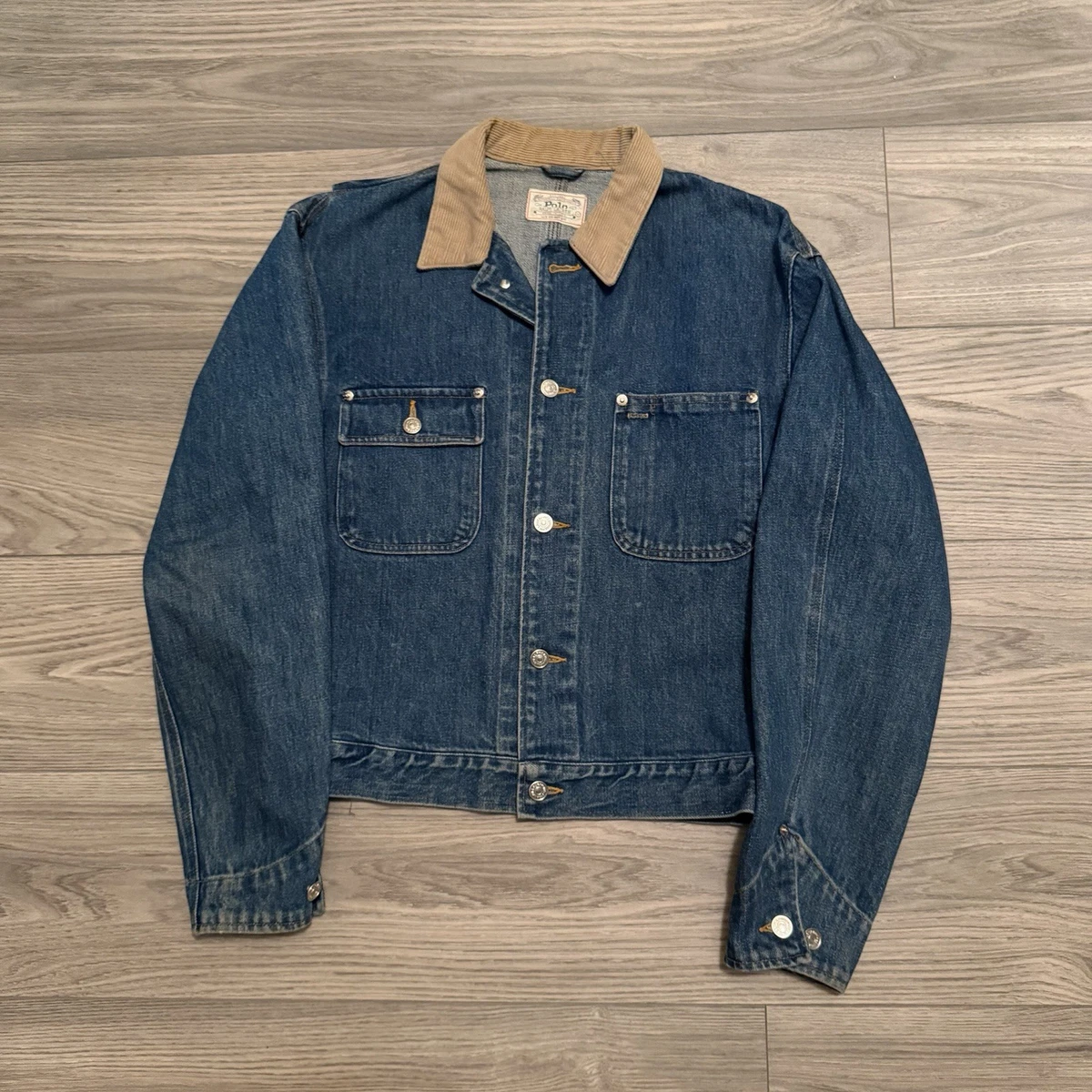 vintage polo ralph lauren denim jacket products for sale | eBay