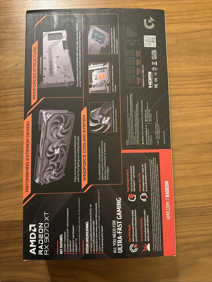 Gigabyte Radeon RX 9070 XT Gaming OC 16GB Graphics Card GV-R9070XTGAMING OC-16GD - Image 3 of 4
