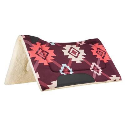 Weaver Leather Contoured Printed Saddle Pad - Wither Relief