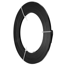 20 AWG 3.5mm Wide Aluminum Flat Wire 33Ft 1 Roll for Jewelry Making, Black