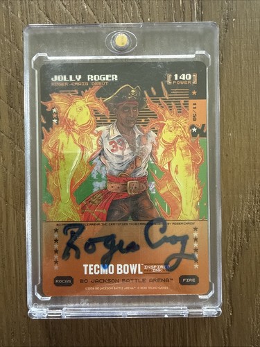 JOLLY ROGER CRAIG 2026 BO JACKSON BATTLE ARENA TECMO BOWL INSPIRED INK AUTO /50