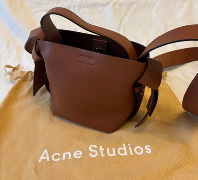 Acne Studios Musubi Micro Bag Brown Leather 2Way Shoulder Handbag From Japan