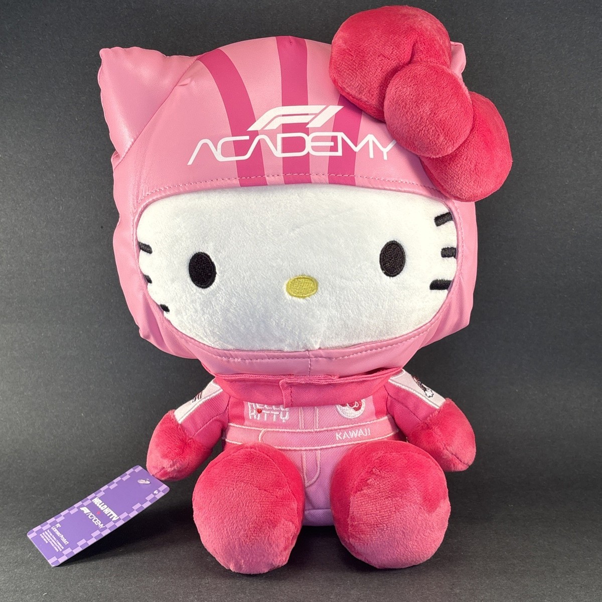 Hello Kitty F1 Academy Formula 1 Las Vegas EXCLUSIVE Pink Plush