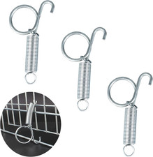 4Pcs 75Mm Metal Finger Spring Latch Hook, One-Handed Cage Door Spring Hooks, Lar