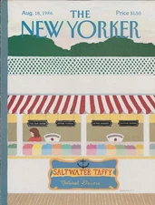 New Yorker cover Russo Saltwater Taffy stand 8/18 1986