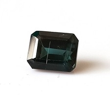 Indicolite Tourmaline Emerald Cut Blue Color Faceted Natural Gemstone 2.75 Carat