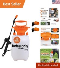 Handheld 1 Gallon Garden Sprayer with 52-Inch Hose - Adjustable Nozzles Included