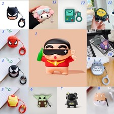 3D Cute Cartoon Silicone AirPods Case Shockproof For Apple AirPods 1 2 3 4 Pro
