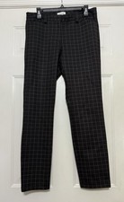 Gently Loved Calvin Klein Black/Gray Plaid Women's Dress Pants, Sz. 10