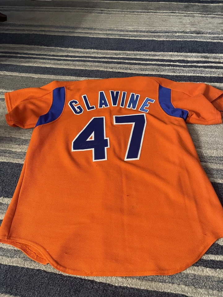 Envío Gratis Firmado Tom Glavine New York Mets Majestuosa Colección Auténtica   Foto 2 de 4