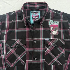 Dixxon Flannel Company “The Bowie” Mens 2XT Long Sleeve Plaid David Bowie Pink