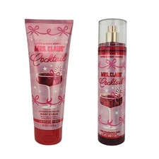 NEW Bath  Body Works Mrs. Claus' Cocktail Body Cream  Body Mist, 8 oz