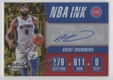 2018-19 Panini Contenders Optic NBA Ink Gold Prizm /10 Andre Drummond Auto 0c6