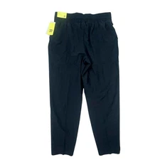 All In Motion Women's Flex Woven Taper Pant Black High Rise Drawstring Athletic