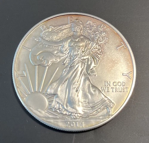 2014 AMERICAN SILVER EAGLE DOLLAR COIN 1 OZ. 999 PURE FINE SILVER