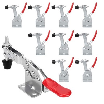 Chfine 10 Pack Toggle Clamps, Hold Down Clamp 220Lbs Holding Capacity Quick R...