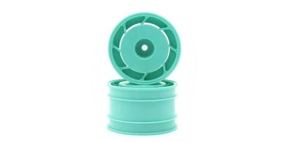 Kyosho 1:10 Ultima Hinterräder 8D 50mm (2) - Peppermint Green