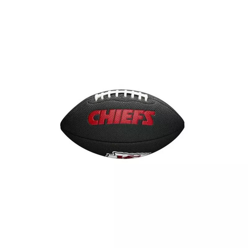 Mini ballon de foot US Wilson NFL Kansas City Chiefs logo authentique soft touch