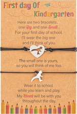Back to School Bracelet Set, Adjustable Mentoring Jewelry for Boys Girls