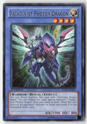 Paladin of Photon Dragon LVAL-EN045 1st Edition Rare MP