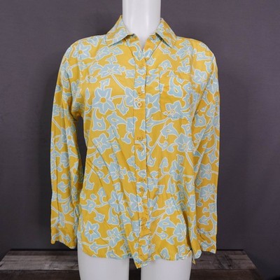Diane von Furstenberg Womens Top 2 Yellow Silk Flowy Statement Retro Capsule