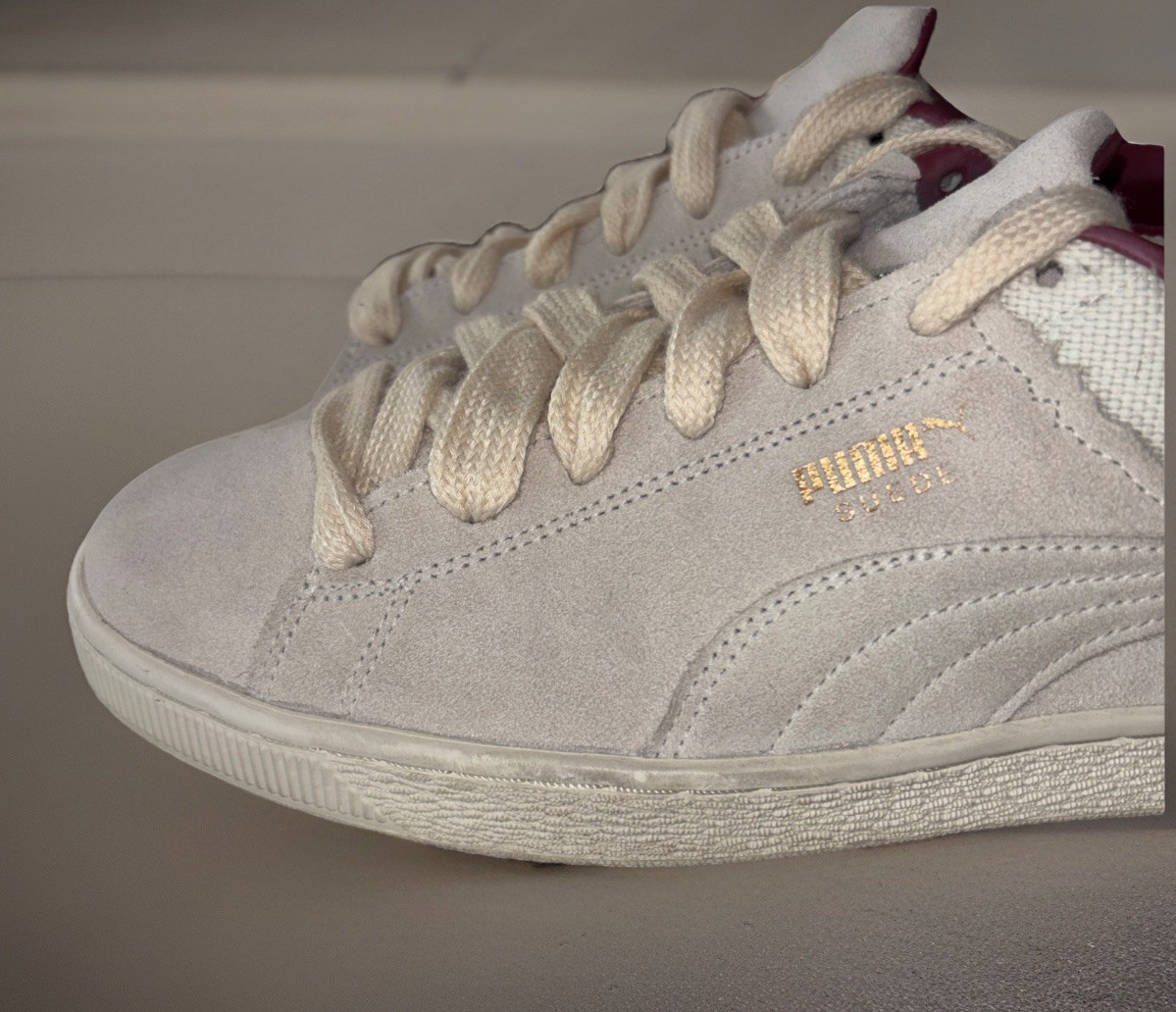 Size 11.5 - Puma Suede and Chill Marshmallow Team Gold -Rare* View 3