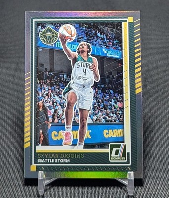 Skylar Diggins Smith Silver Holo Foil 2025 Donruss WNBA Card #26 Seattle Storm