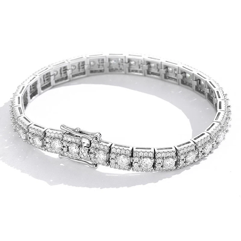 3mm VVS1 Certified Moissanite Tennis Bracelet - Women - 925 Silver All Sizes - Image 4 of 4