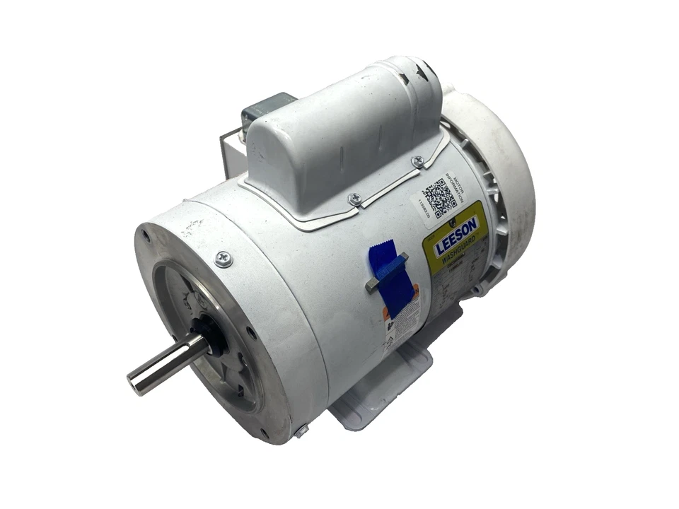Leeson 113583.00 Washguard Motor 1HP 1PH 115/230V 3450 RPM 5/8" Shaft C6C34WK6M - Image 2 of 4