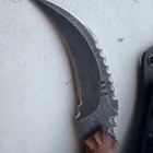 D2 Steel Blade Fixed Blade Knife Full Tang Karambit Tactical EDC Knife + Sheath — photo 4