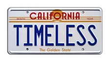 Expedition Back to the Future | TIMELESS | Metal Stamped Replica License Plate
