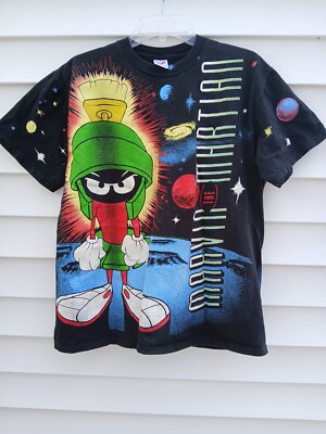 Marvin シャツ RARE 1993 Marvin The Martian All Over Print T Shirt Looney Tunes