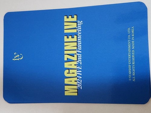 IVE paquete de tarjetas fotográficas aleatorias 2024 2ª reunión de fans REVISTA IVE - Imagen 20 de 75
