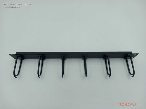 RAB-VP-X11-A1 Kabelführungspanel - TRITON 1U cable management - long brackets - Zdjęcie 3 z 5
