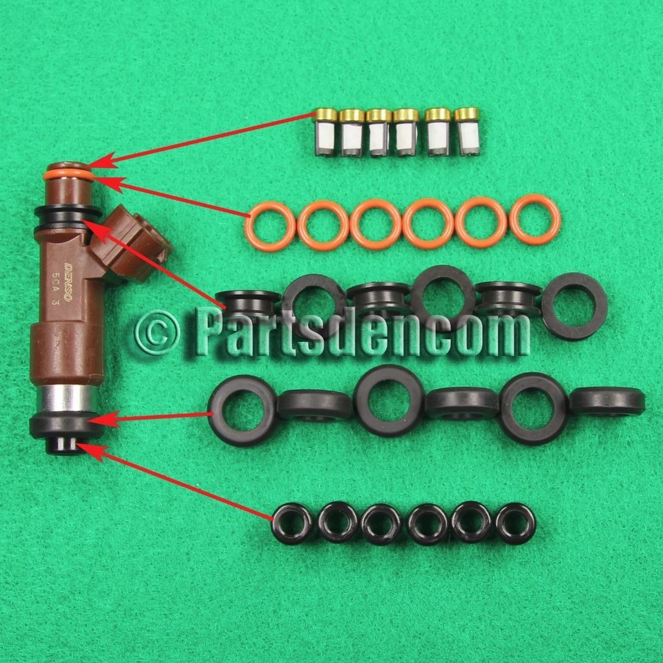 FUEL INJECTOR SERVICE KIT FITS SUBARU LEGACY H6 EZ30 3.0L 6 CYL 08-09 ...