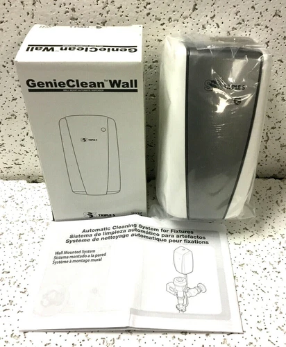 GenieClean 74742 Wall Mount Automatic Dispenser for Toilets/Urinals Cleaning NEW