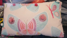 Pottery Barn Kids butterfly 10 X 16 pillow photo shoot sample damage on back