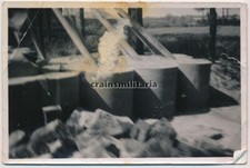 Orig. Foto Panzersperren Tanksperren Strassensperre in Belgien 1940