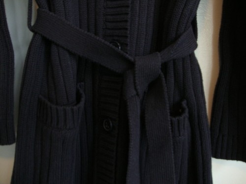 GYMBOREE PETITE MADEMOISELLE Navy Blue Long Cardigan Sweater Girl Size 6 NWT - Picture 6 of 10
