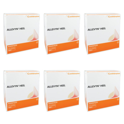 Smith & Nephew Allevyn Heel Dressing, 4½'' x 5½''  Foam Pads - Case of 30
