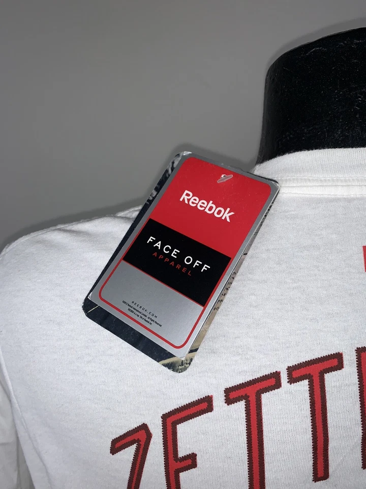 Camiseta para hombre Reebok Detroit Red Wings #40 Henrik Zetterberg blanca jugador grande nueva con etiquetas Foto 3 de 4